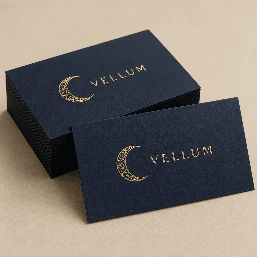 Metallic Foil Business Cards — Hero