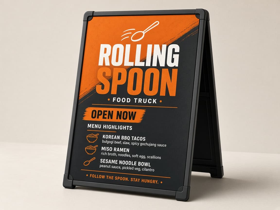 1 Sidewalk A-Frame Sign