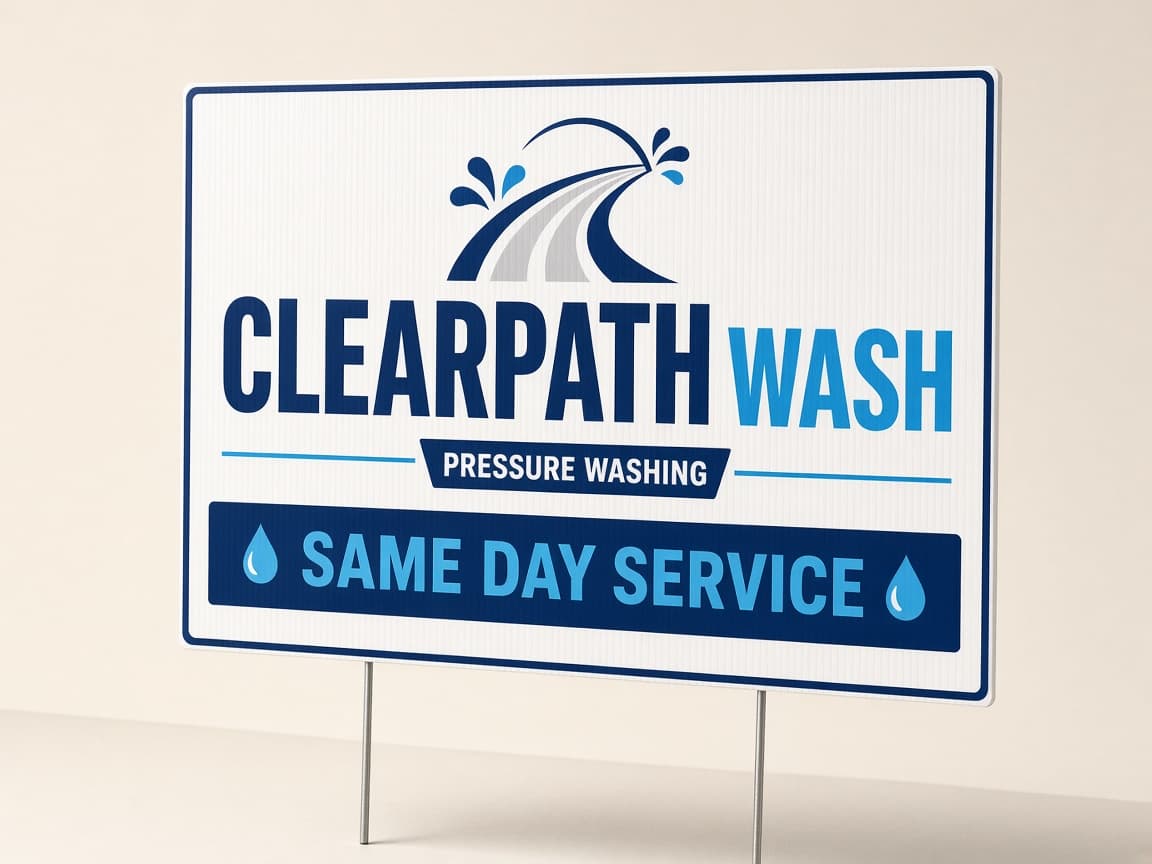 2 Yard Signs (6mm Coroplast)
